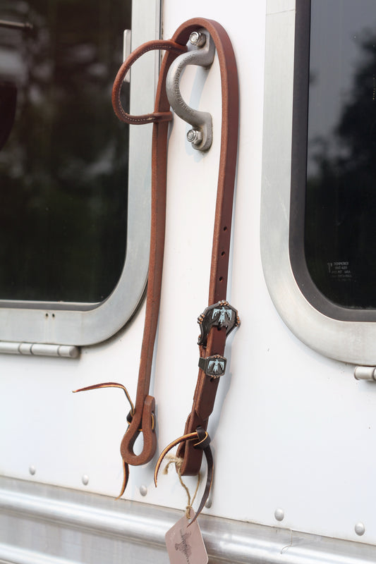 Turquoise Thunderbird Slip Ear Headstall