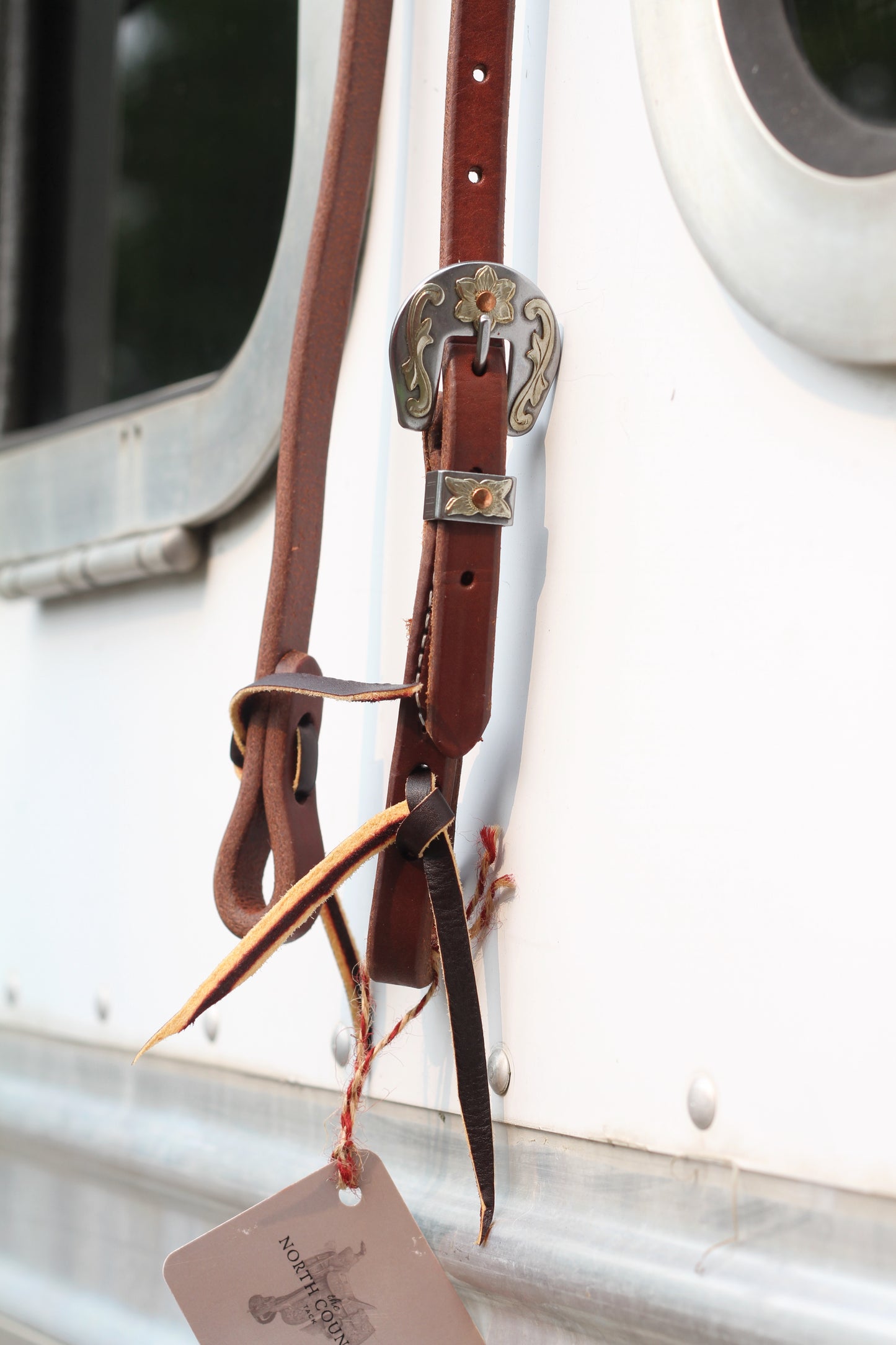 Slip Ear Headstall- Brushed Floral Buckle