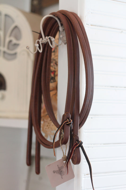1/2" Harness Leather Split Reins