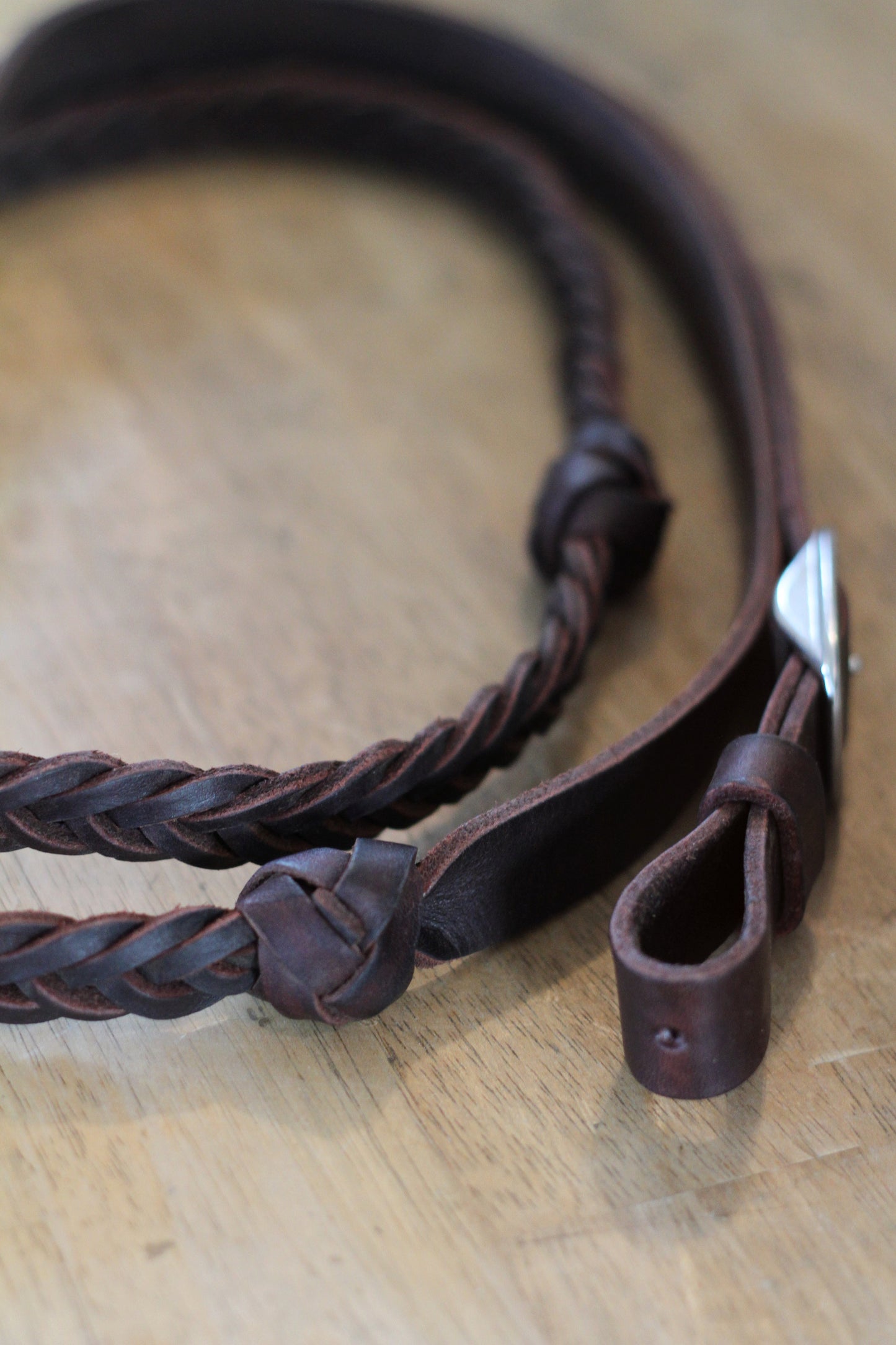 Martin Saddlery Braided Latigo Barrel Reins With Knots