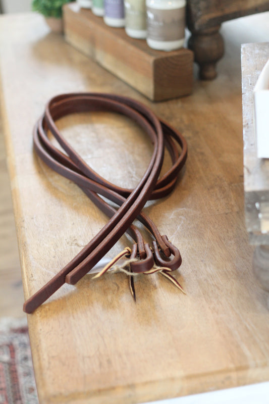 5/8" Harness Leather Split Reins