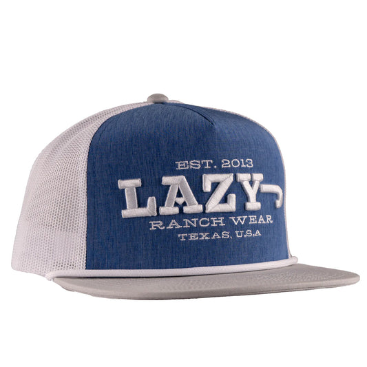 Lazy J Ranch Blue & White Dime Box Classic Rope Hat