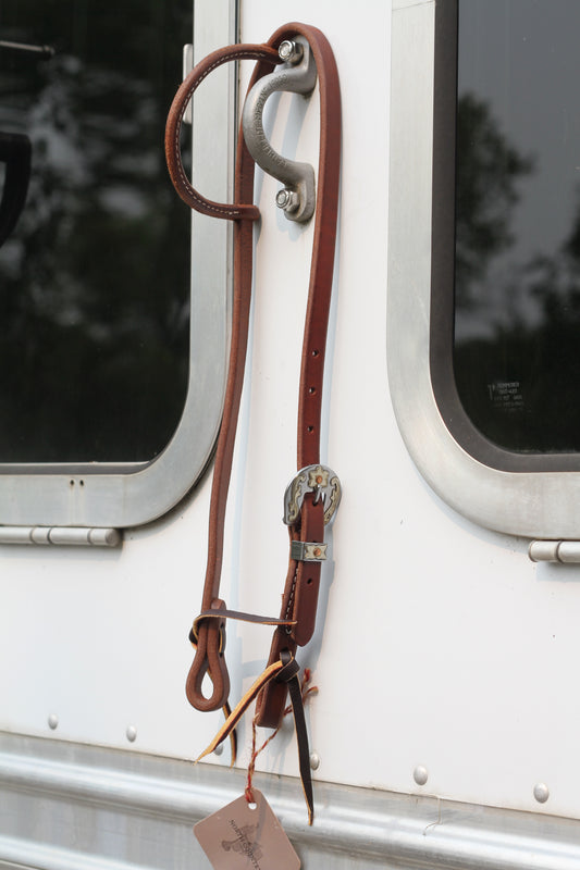 Slip Ear Headstall- Brushed Floral Buckle