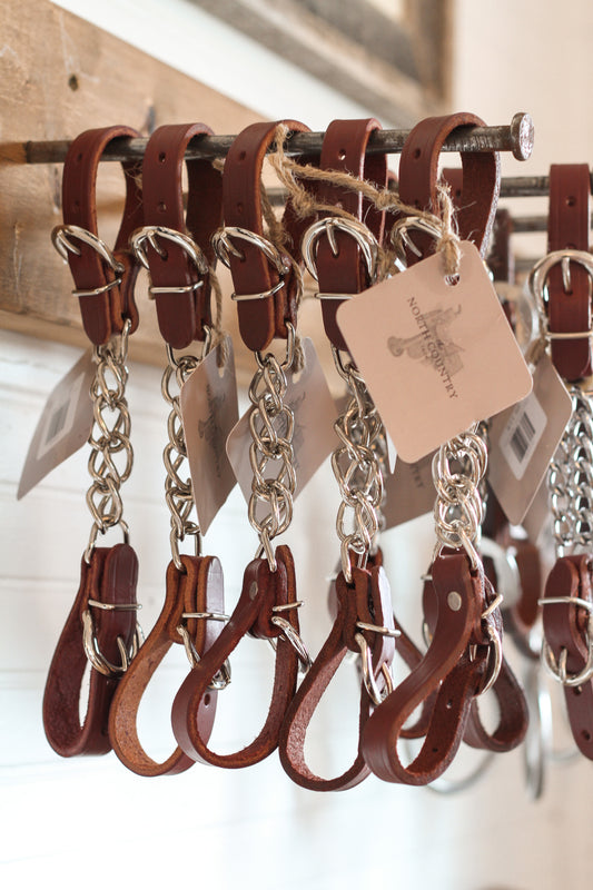 Leather Twisted Curb Chain