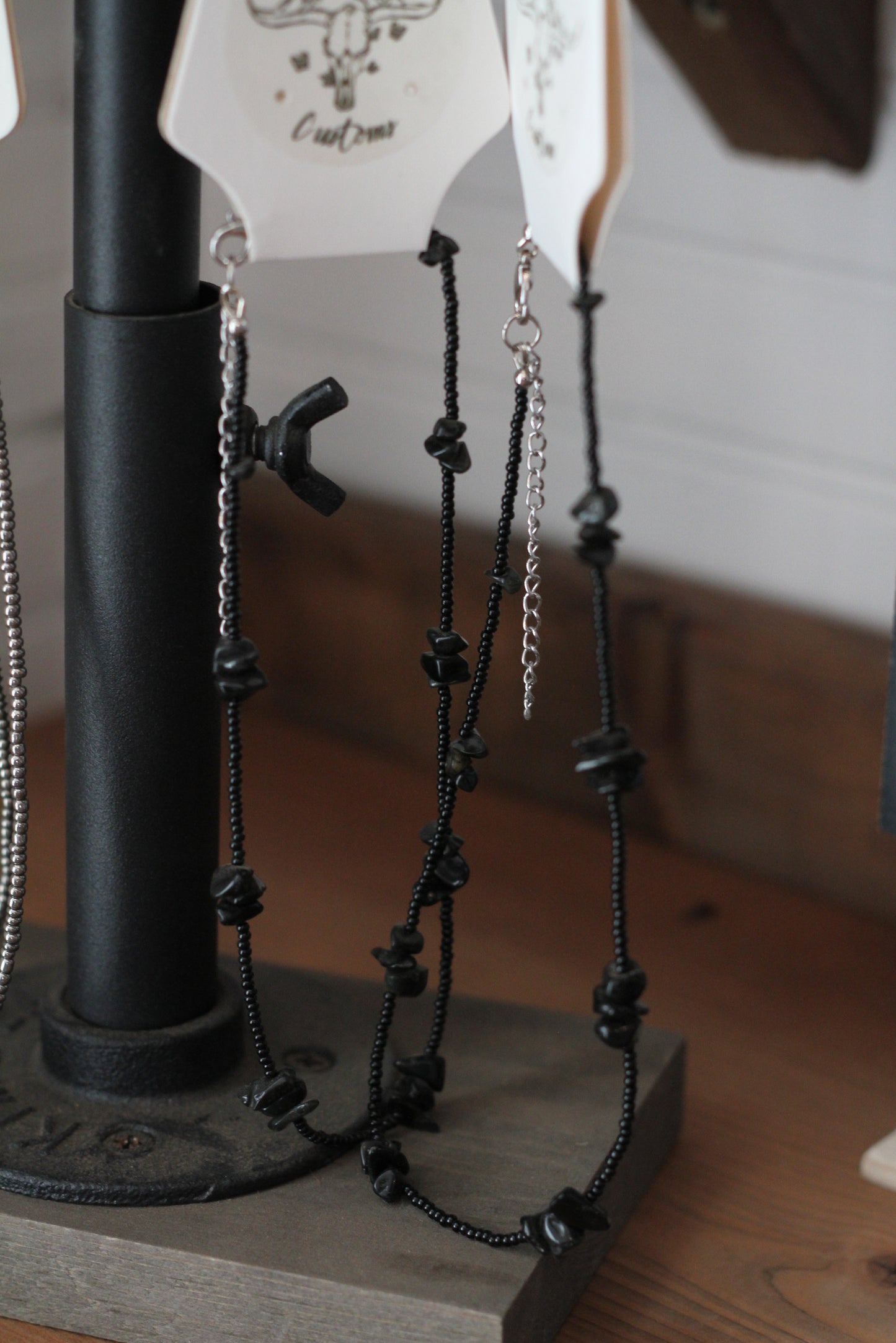 Lucky 7 Customs 'Leave Her Wild' Black Choker Necklace