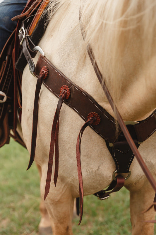 Martin Saddlery 2 3/4" Chocolate Fringe Breast Collar