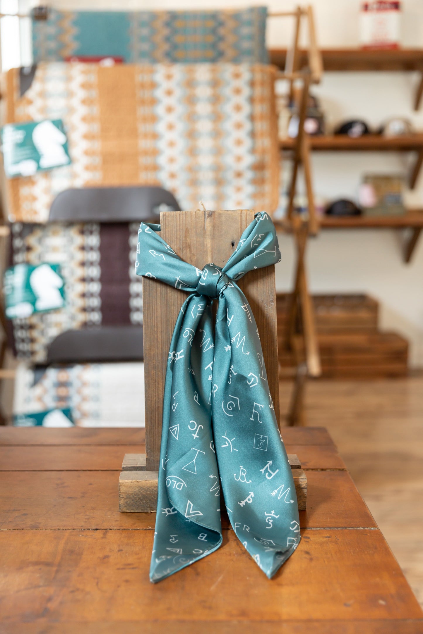 Whipin Wild Rag Green and Cream Brand Wild Rag