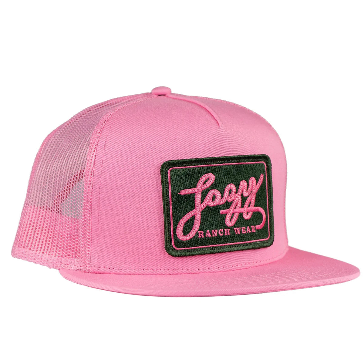 Lazy J Ranch Pink Breakaway Patch Classic Five Panel Hat