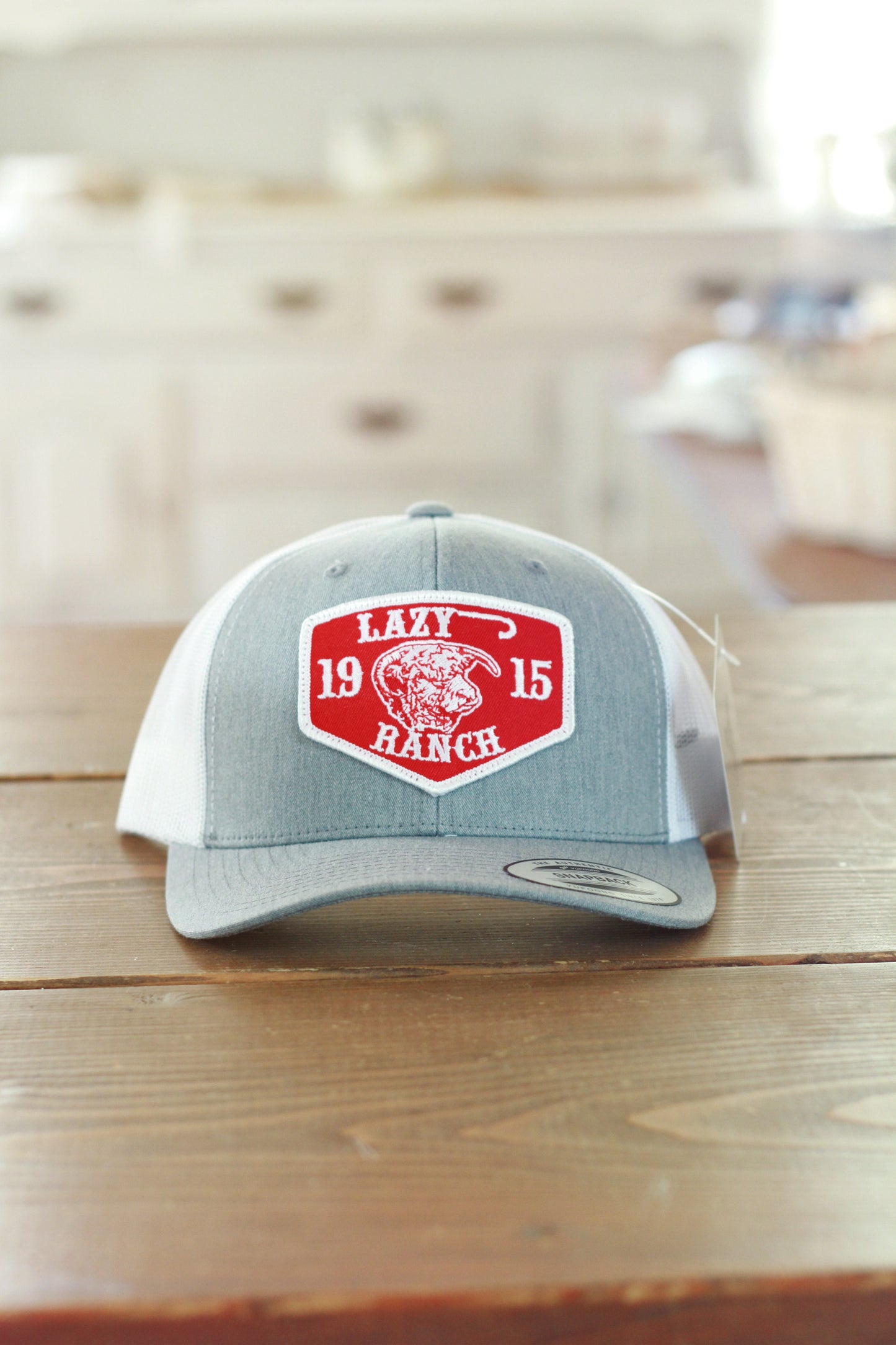 Lazy J Ranch Wear Red Ranch Patch Hat - Heather