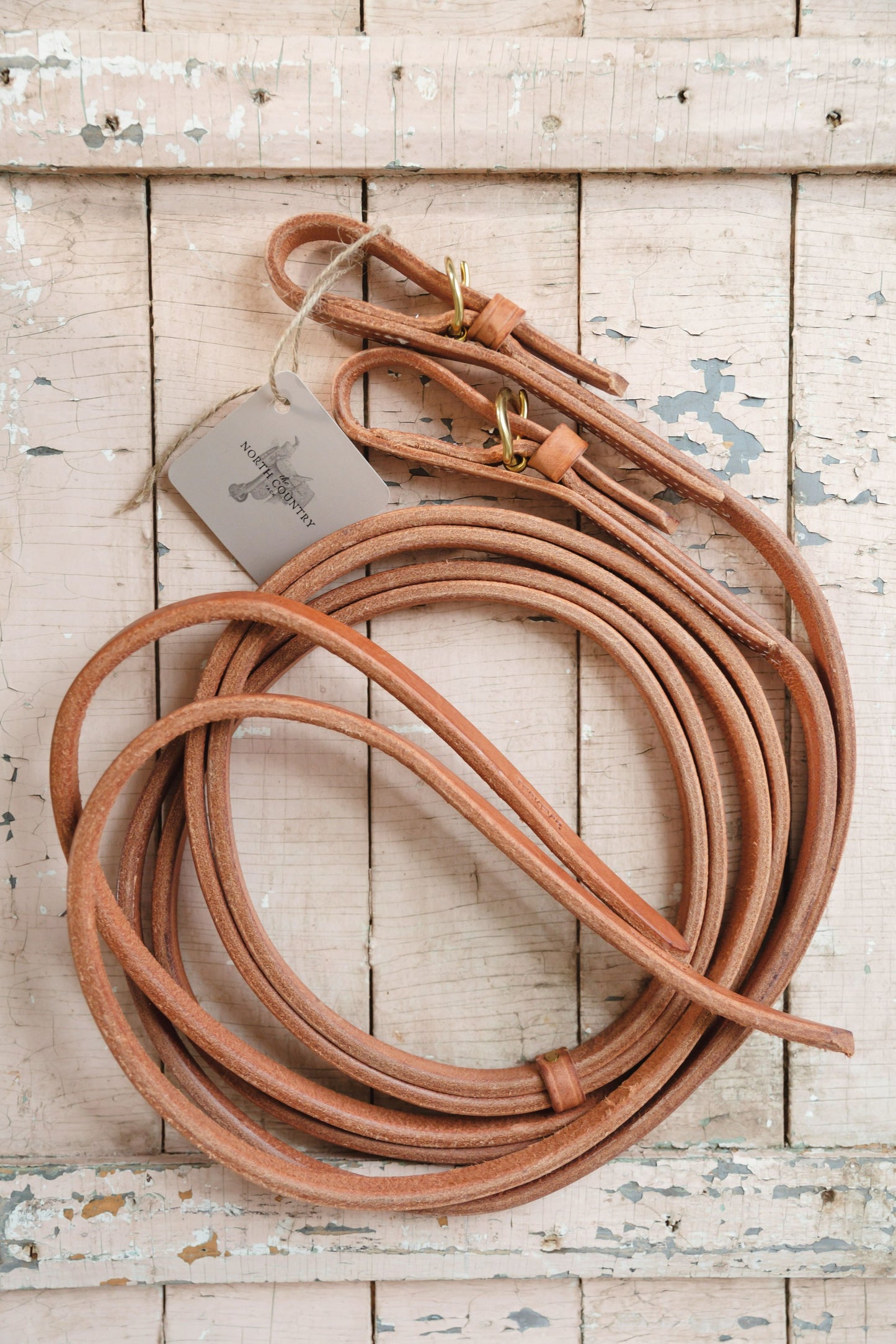 Buckle End Split Reins - Light Oil