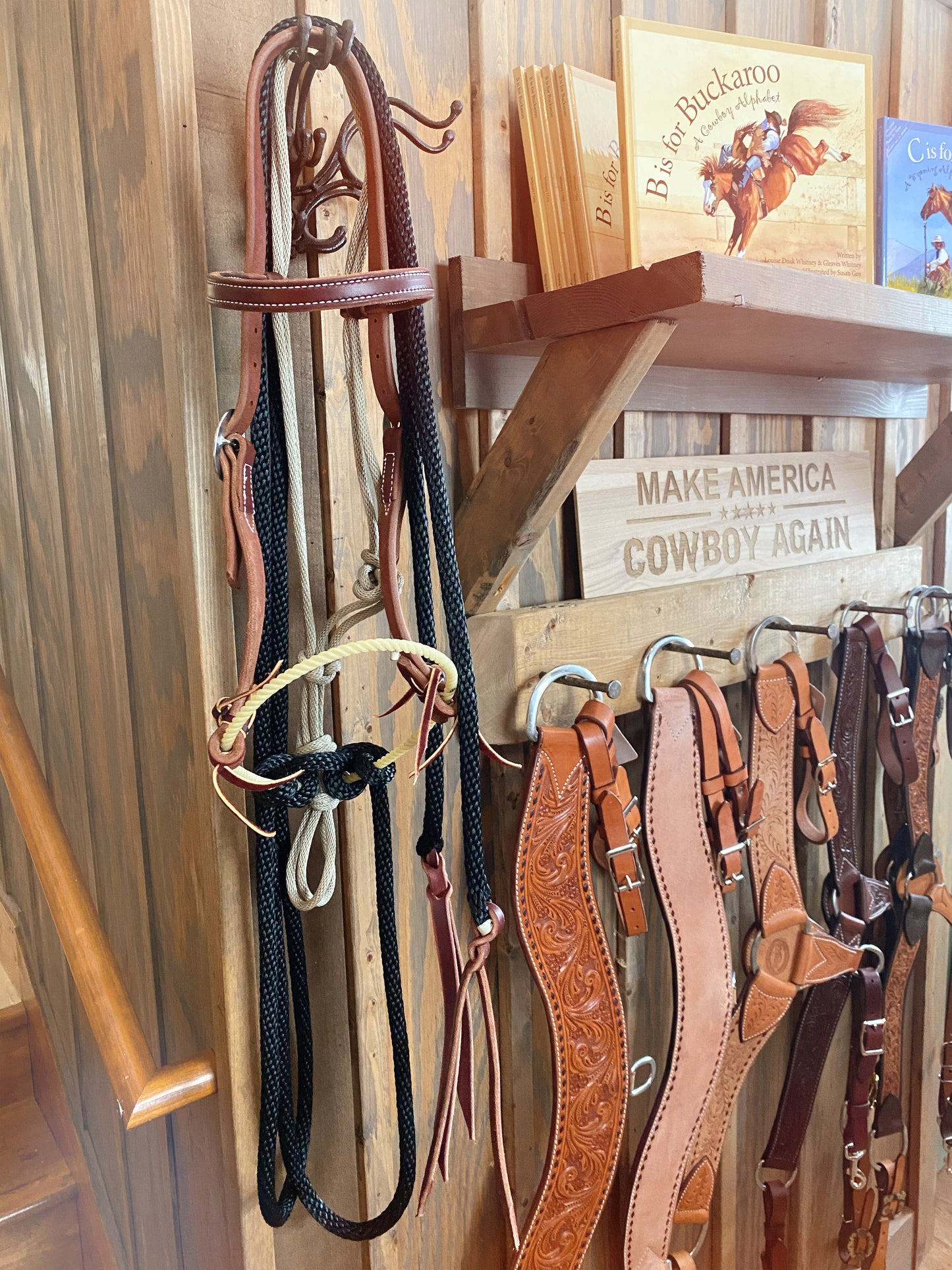 Oiled Loping Hackamore