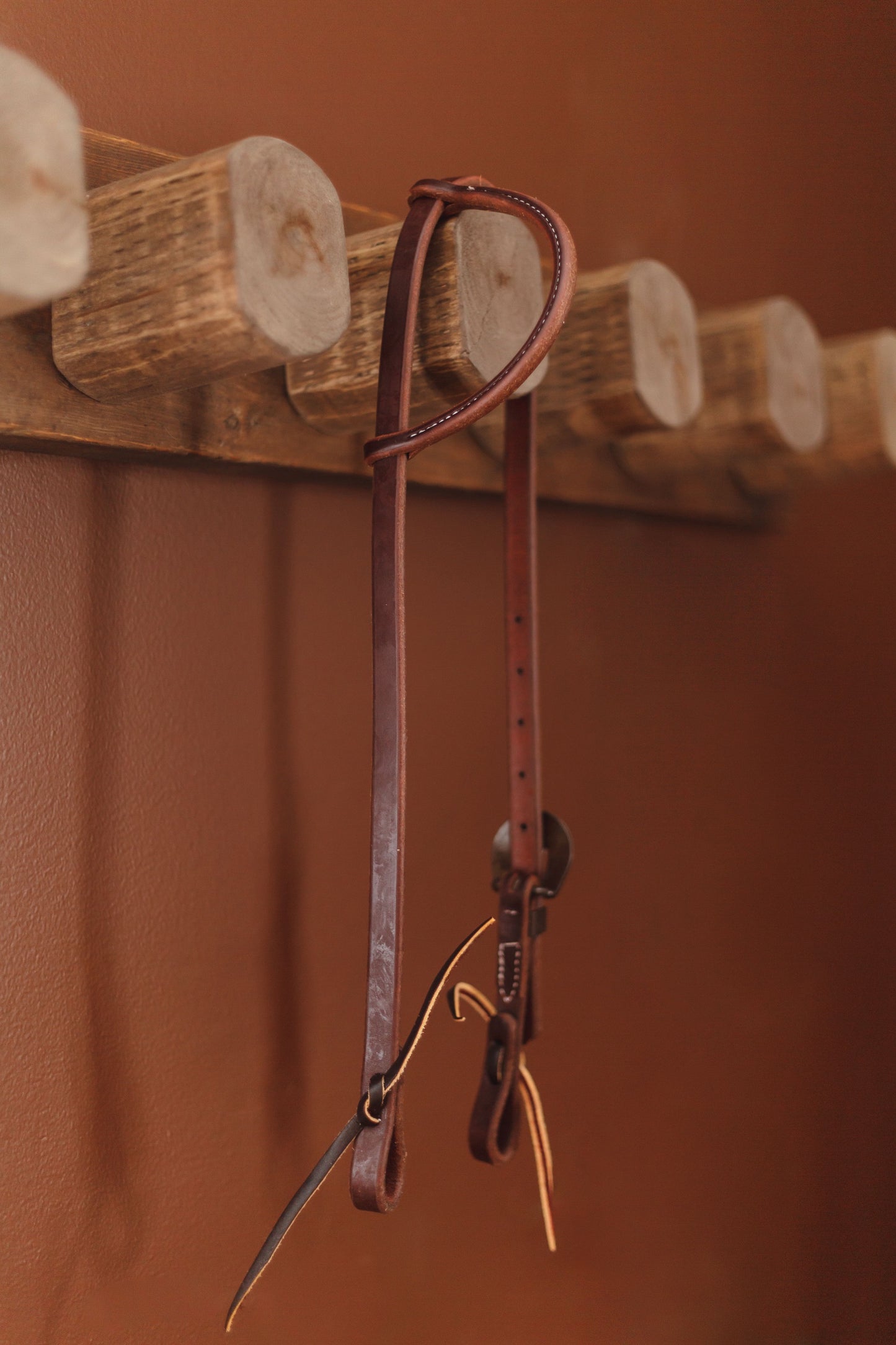 Slip Ear Headstall - Antique Floral Buckle