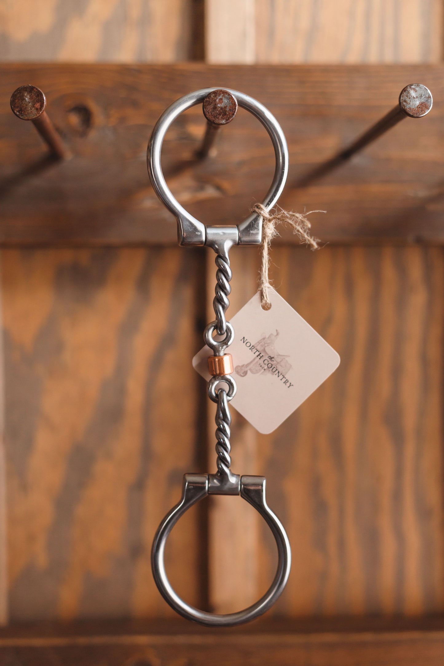 Equisential by Pro Choice - Twisted Wire Dogbone snaffle with Copper Roller