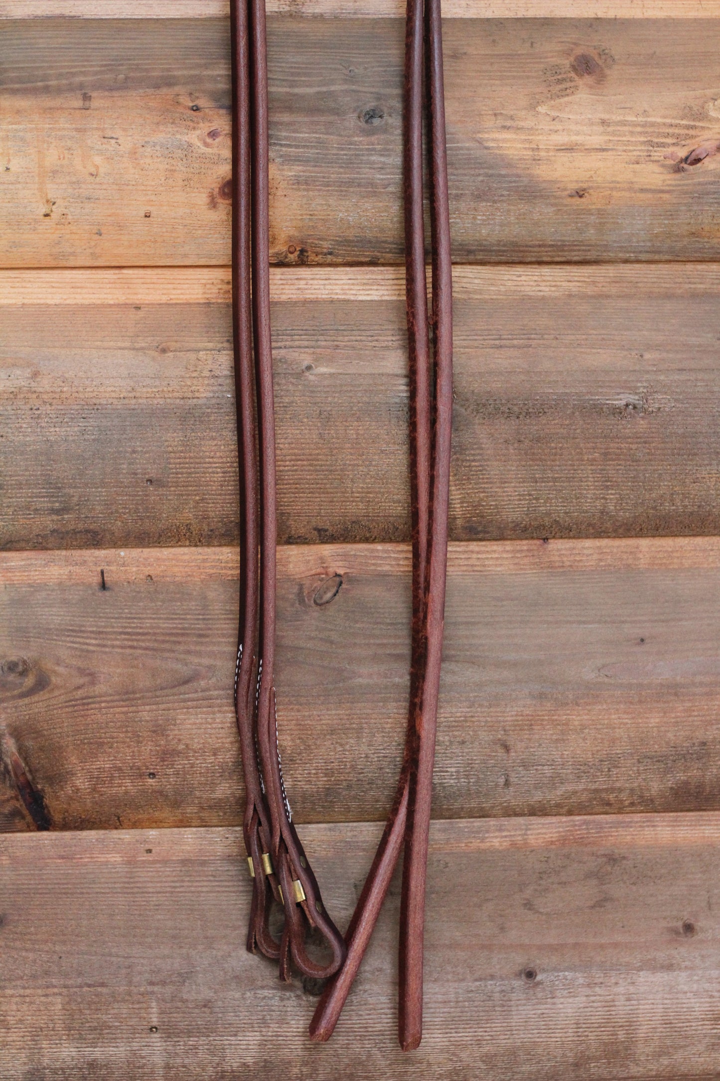 5/8" Oiled Harness Leather Split Reins - Quick Change