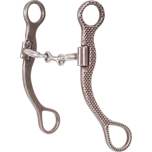 7" Classic Equine BitLogic Rasp Straight Shank Bit with Smooth Bar Dogbone