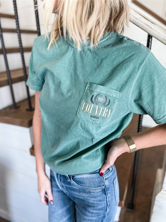 90's Country Washed Pocket Tee