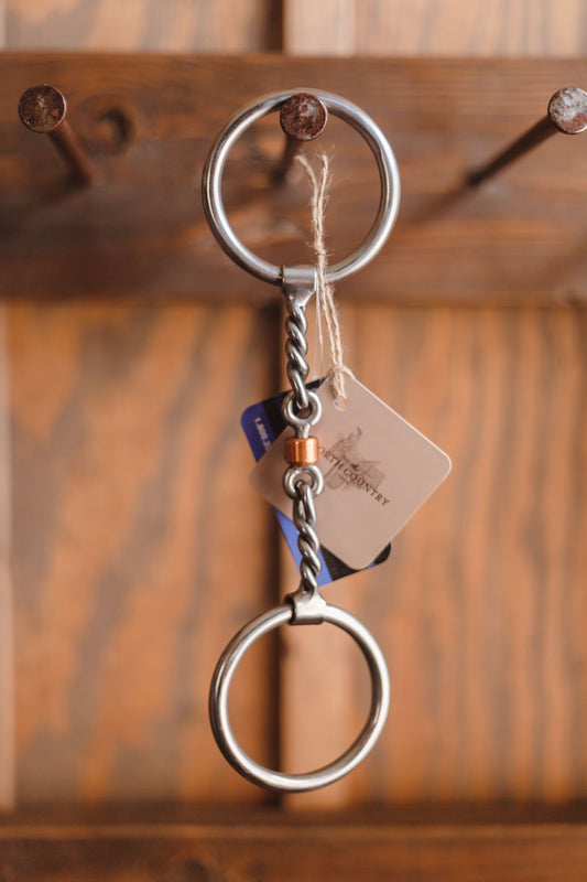 O-Ring Twisted Dogbone Snaffle