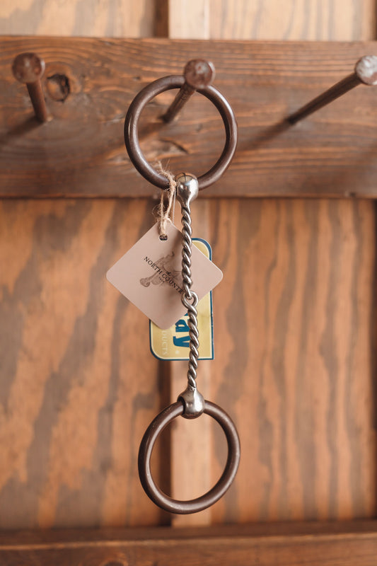Antiqued O-Ring Twisted Snaffle